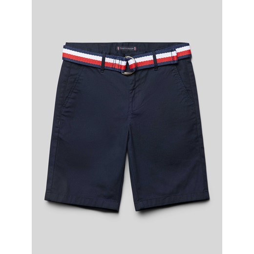 Bermudy z paskiem z tkaniny ze sklepu Peek&Cloppenburg  w kategorii Spodenki chłopięce - zdjęcie 171560951
