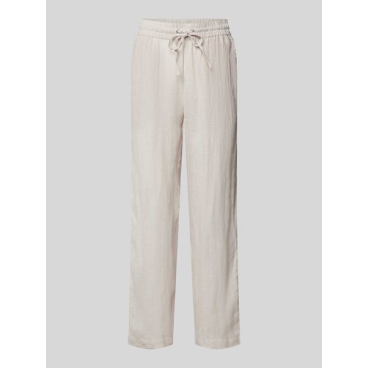 Spodnie lniane z elastycznym pasem model ‘Berin’ ze sklepu Peek&Cloppenburg  w kategorii Spodnie damskie - zdjęcie 171560954