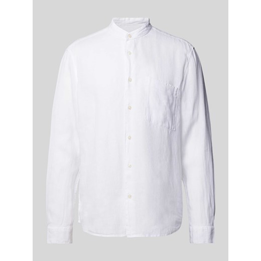 Koszula casualowa o kroju regular fit z lnu z kieszenią na piersi ze sklepu Peek&Cloppenburg  w kategorii Koszule męskie - zdjęcie 171561040