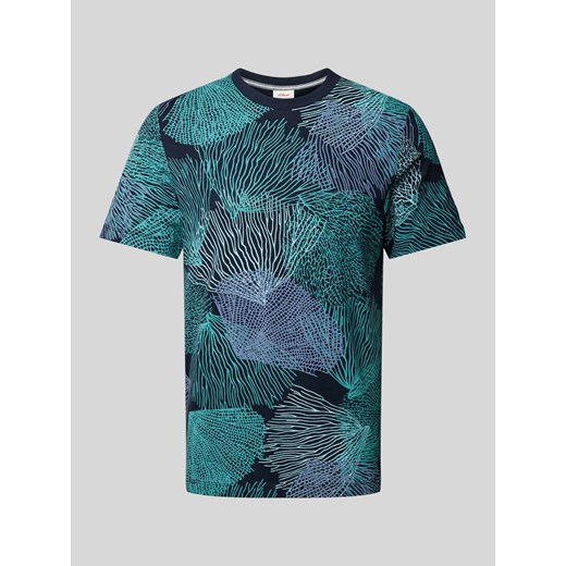T-shirt z nadrukiem z logo model ‘Big Coral’ ze sklepu Peek&Cloppenburg  w kategorii T-shirty męskie - zdjęcie 171561044