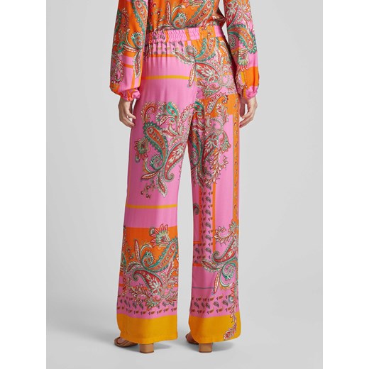 Spodnie materiałowe o kroju regular fit ze wzorem paisley Emily Van Den Bergh 44 Peek&Cloppenburg 