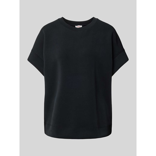 T-shirt w jednolitym kolorze z okrągłym dekoltem ze sklepu Peek&Cloppenburg  w kategorii Bluzki damskie - zdjęcie 171561211