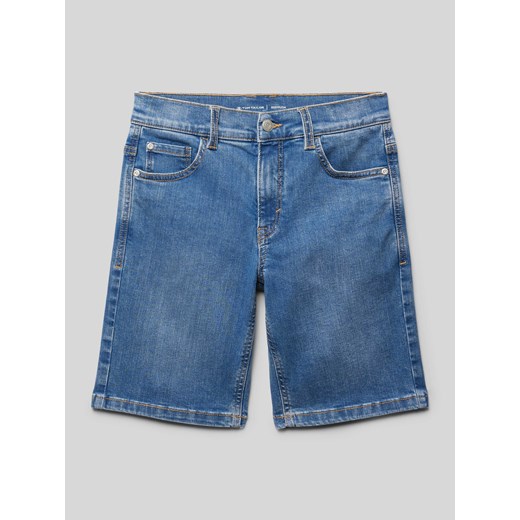 Szorty jeansowe o kroju skinny fit z 5 kieszeniami ze sklepu Peek&Cloppenburg  w kategorii Spodenki chłopięce - zdjęcie 171561304