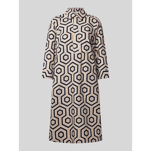 Sukienka koszulowa o długości do kolan ze wzorem na całej powierzchni ze sklepu Peek&Cloppenburg  w kategorii Sukienki - zdjęcie 171561520
