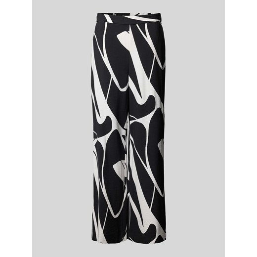 Spodnie materiałowe z wzorem na całej powierzchni ze sklepu Peek&Cloppenburg  w kategorii Spodnie damskie - zdjęcie 171561682