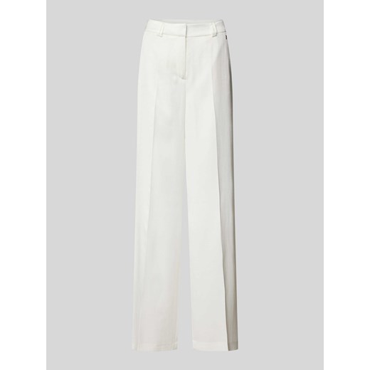 Spodnie z mieszanki wiskozy i lnu z szeroką nogawką ze sklepu Peek&Cloppenburg  w kategorii Spodnie damskie - zdjęcie 171561864