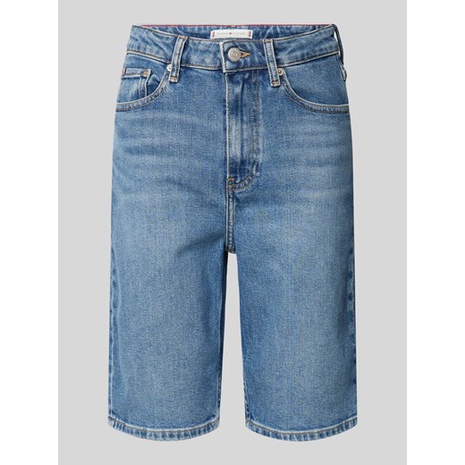 Szorty jeansowe o kroju slim fit z detalem z logo ze sklepu Peek&Cloppenburg  w kategorii Szorty - zdjęcie 171561901