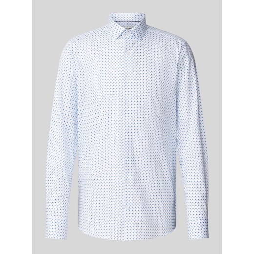 Koszula biznesowa o kroju body fit ze wzorem na całej powierzchni model ‘Modern Kent’ ze sklepu Peek&Cloppenburg  w kategorii Koszule męskie - zdjęcie 171561981