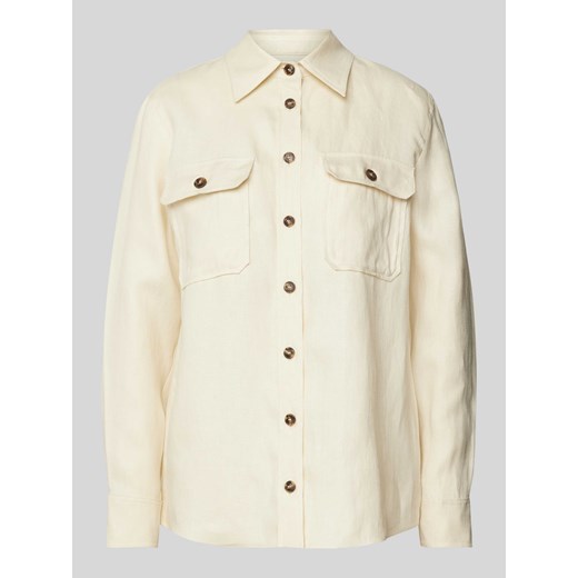 Bluzka koszulowa z kieszeniami na piersi model ‘VALDA’ ze sklepu Peek&Cloppenburg  w kategorii Koszule damskie - zdjęcie 171562090