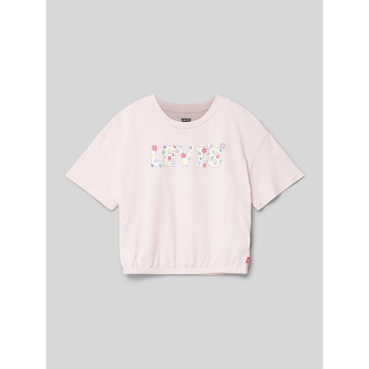 T-shirt z nadrukiem z logo model ‘MEET AND GREET’ ze sklepu Peek&Cloppenburg  w kategorii Bluzki dziewczęce - zdjęcie 171562101