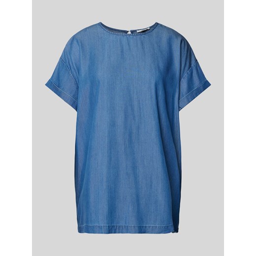 Bluzka z tkaniny stylizowanej na denim model ‘Amana’ ze sklepu Peek&Cloppenburg  w kategorii Bluzki damskie - zdjęcie 171562150