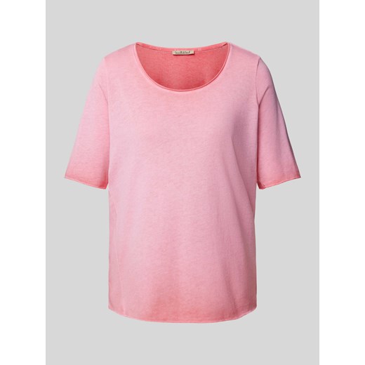 T-shirt ze zrolowanym dołem ze sklepu Peek&Cloppenburg  w kategorii Bluzki damskie - zdjęcie 171562452