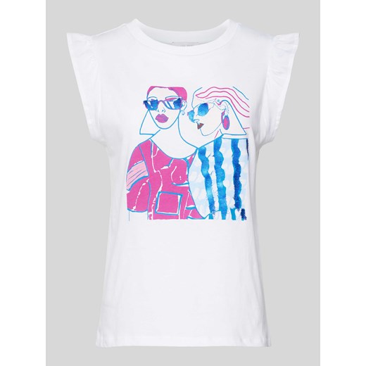 T-shirt z nadrukowanym motywem ze sklepu Peek&Cloppenburg  w kategorii Bluzki damskie - zdjęcie 171562511