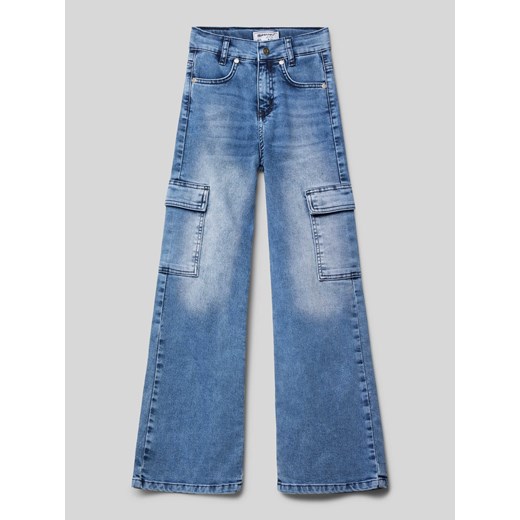 Jeansy o luźnym kroju z kieszeniami cargo ze sklepu Peek&Cloppenburg  w kategorii Spodnie dziewczęce - zdjęcie 171562742