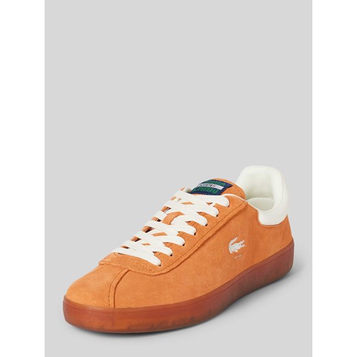 Sneakersy skórzane z naszywką z logo i nadrukiem z logo model ‘BASESHOT’ ze sklepu Peek&Cloppenburg  w kategorii Trampki damskie - zdjęcie 171563011