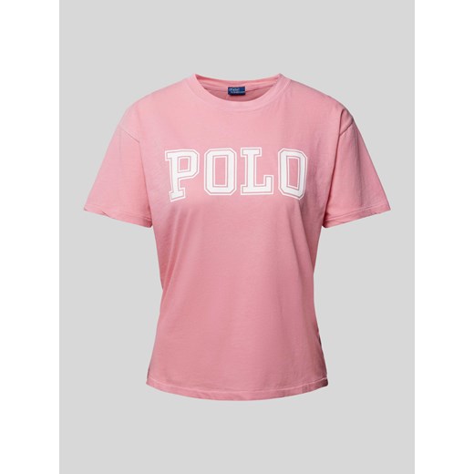 T-shirt z nadrukiem z logo ze sklepu Peek&Cloppenburg  w kategorii Bluzki damskie - zdjęcie 171564070
