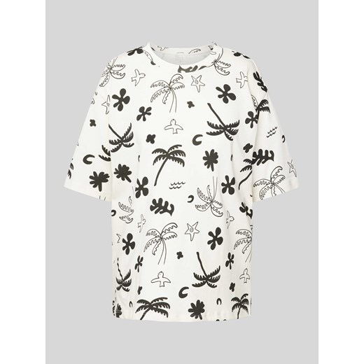 T-shirt we wzory na całej powierzchni ze sklepu Peek&Cloppenburg  w kategorii Bluzki damskie - zdjęcie 171564150