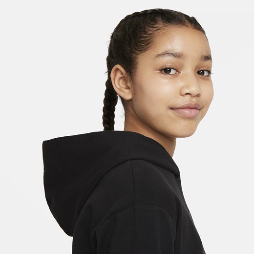 Bluza z kapturem dla dużych dzieci (dziewcząt) Jordan - Czerń Jordan M wyprzedaż Nike poland