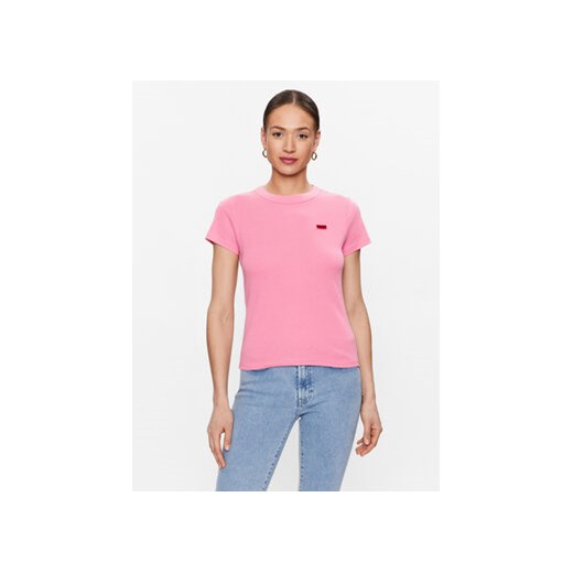 Hugo T-Shirt 50489117 Różowy Regular Fit ze sklepu MODIVO w kategorii Bluzki damskie - zdjęcie 171566084