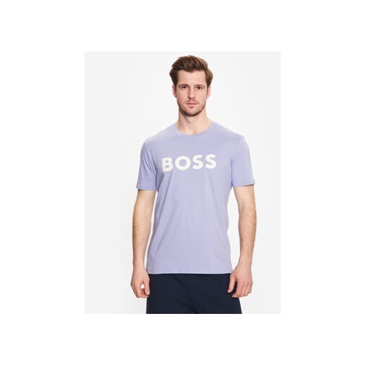 Boss T-Shirt 50481923 Fioletowy Regular Fit ze sklepu MODIVO w kategorii T-shirty męskie - zdjęcie 171566223