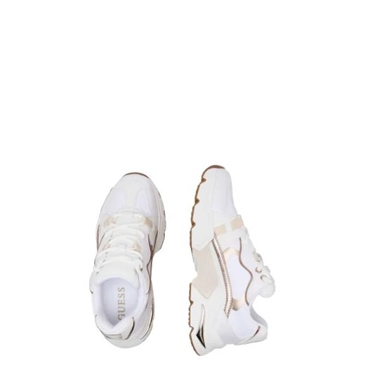 Buty sportowe damskie Guess sneakersy białe z tkaniny 