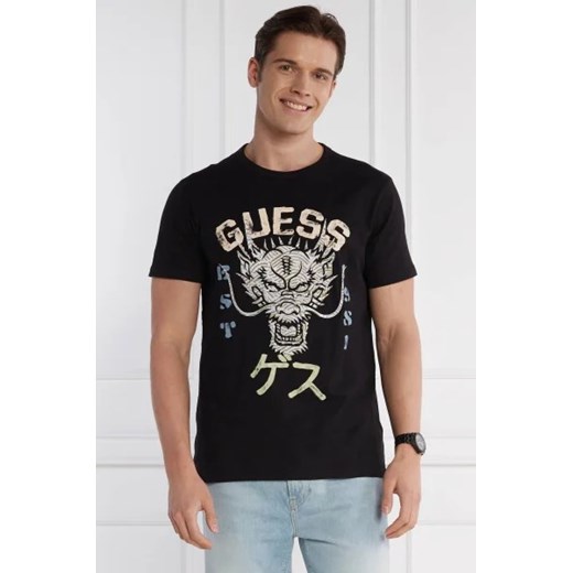 GUESS T-shirt DRAGON | Regular Fit Guess XL Gomez Fashion Store promocja