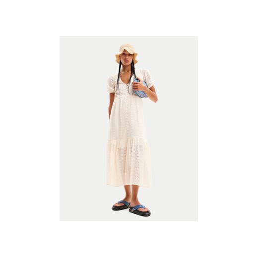 Desigual Sukienka letnia Ottawa 24SWVW05 Biały Regular Fit ze sklepu MODIVO w kategorii Sukienki - zdjęcie 171568343