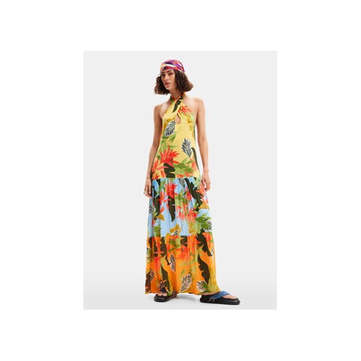 Desigual Sukienka letnia Tropi 24SWMW08 Kolorowy Loose Fit ze sklepu MODIVO w kategorii Sukienki - zdjęcie 171569870