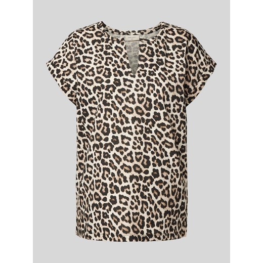 T-shirt ze zwierzęcym nadrukiem model ‘Viva’ ze sklepu Peek&Cloppenburg  w kategorii Bluzki damskie - zdjęcie 171574053