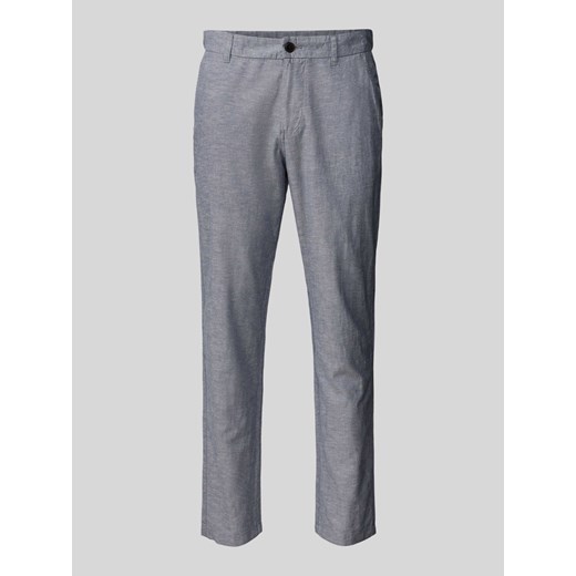 Chinosy o kroju tapered fit ze szlufkami na pasek model ‘SUMMER’ ze sklepu Peek&Cloppenburg  w kategorii Spodnie męskie - zdjęcie 171574154