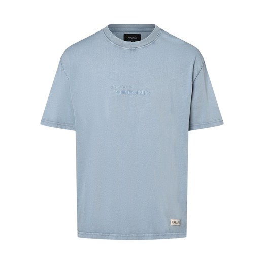 Aygill's T-shirt męski Mężczyźni Bawełna jasnoniebieski jednolity ze sklepu vangraaf w kategorii T-shirty męskie - zdjęcie 171575703