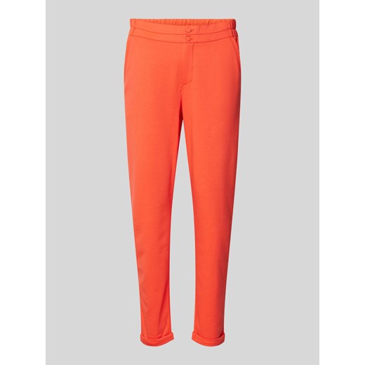 Spodnie materiałowe o kroju regular fit z elastycznym pasem model ‘NANNI’ ze sklepu Peek&Cloppenburg  w kategorii Spodnie damskie - zdjęcie 171576790