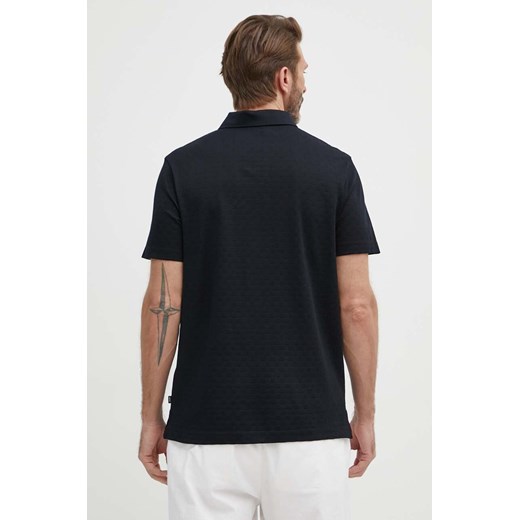 Joop! polo bawełniane Pacey kolor czarny gładki 30036120 10015575 Joop! M ANSWEAR.com