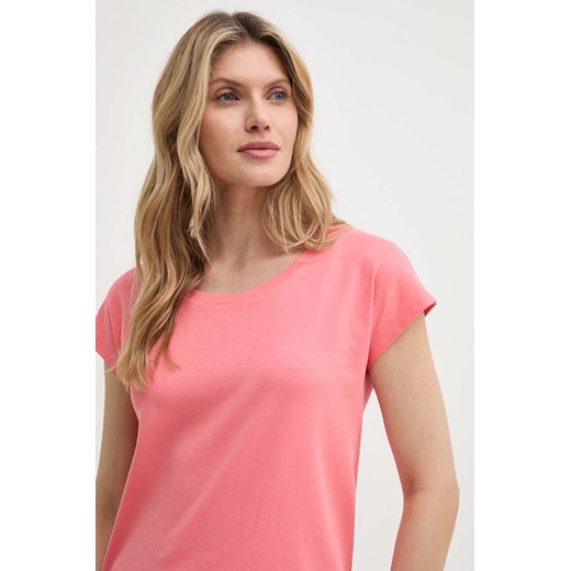 MAX&amp;Co. t-shirt bawełniany damski kolor pomarańczowy 2416941014200 ze sklepu ANSWEAR.com w kategorii Bluzki damskie - zdjęcie 171579453