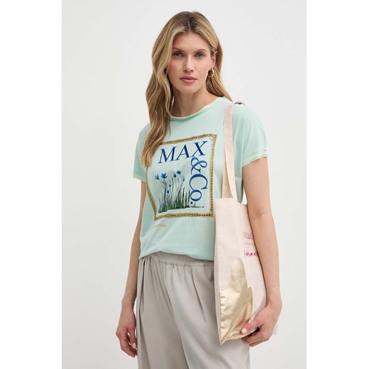 Bluzka damska Max & Co. z okrągłym dekoltem 