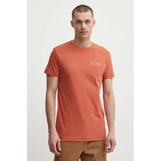 Mammut t-shirt Massone męski kolor pomarańczowy z nadrukiem ze sklepu ANSWEAR.com w kategorii T-shirty męskie - zdjęcie 171579642