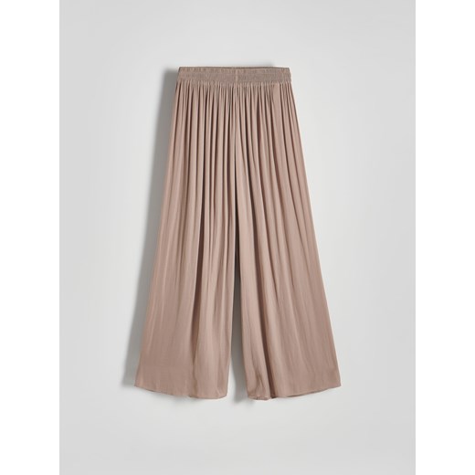 Reserved - Spodnie palazzo - beżowy ze sklepu Reserved w kategorii Spodnie damskie - zdjęcie 171579950