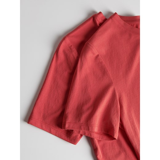 Reserved - T-shirt z modalem - czerwony Reserved XL Reserved