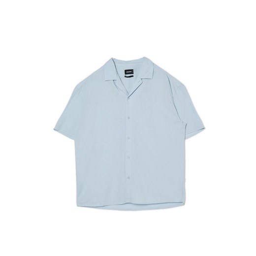 Cropp - Niebieska klasyczna koszula - niebieski ze sklepu Cropp w kategorii Koszule męskie - zdjęcie 171584351
