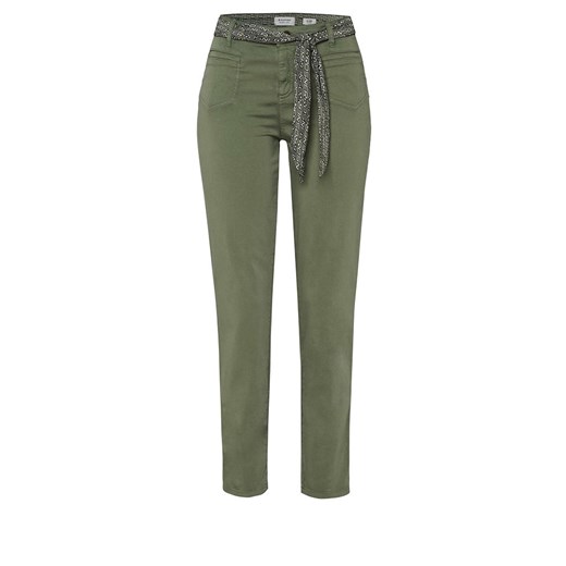 Spodnie damskie Rosner bawełniane zielone casual 