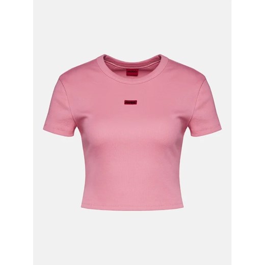 Hugo T-Shirt Deluisa_1 50508636 Różowy Slim Fit XL okazyjna cena MODIVO