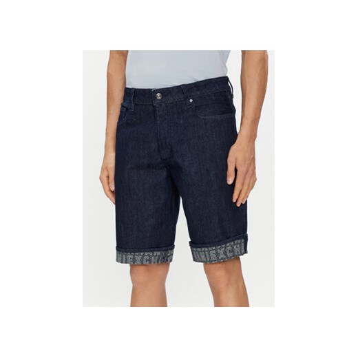 Spodenki męskie niebieskie Armani Exchange casualowe