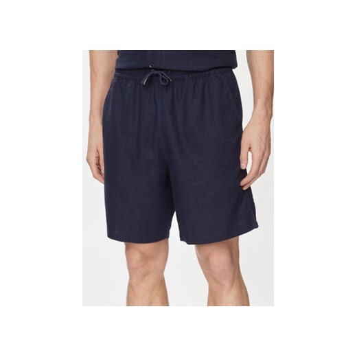 Emporio Armani Underwear Szorty materiałowe 211864 4R467 06935 Granatowy Regular Fit ze sklepu MODIVO w kategorii Spodenki męskie - zdjęcie 171586913