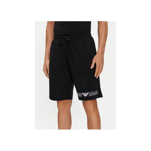 Emporio Armani Underwear Szorty sportowe 111004 4R566 00020 Czarny Regular Fit ze sklepu MODIVO w kategorii Spodenki męskie - zdjęcie 171587181