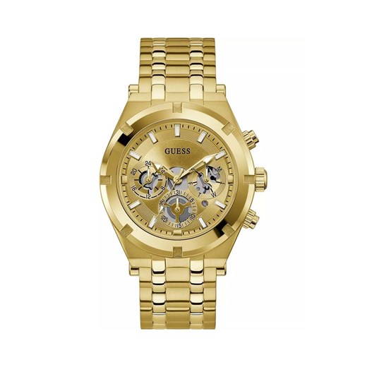 Guess zegarek męski kolor złoty ze sklepu ANSWEAR.com w kategorii Zegarki - zdjęcie 171588220