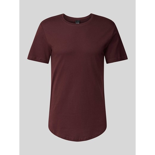 T-shirt w jednolitym kolorze z okrągłym dekoltem ze sklepu Peek&Cloppenburg  w kategorii T-shirty męskie - zdjęcie 171589493