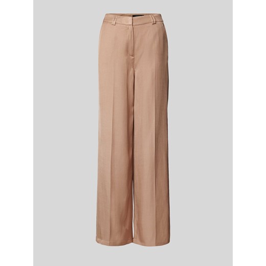 Spodnie z mieszanki wiskozy i lnu z szeroką nogawką ze sklepu Peek&Cloppenburg  w kategorii Spodnie damskie - zdjęcie 171589683