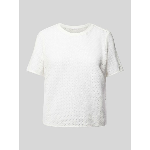 T-shirt z ażurowym wzorem model ‘Sefrira’ ze sklepu Peek&Cloppenburg  w kategorii Bluzki damskie - zdjęcie 171589764