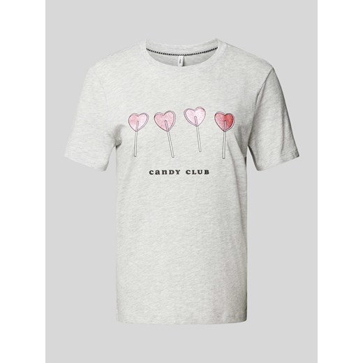 T-shirt z nadrukowanym motywem ze sklepu Peek&Cloppenburg  w kategorii Bluzki damskie - zdjęcie 171589830