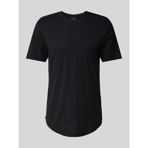 T-shirt w jednolitym kolorze z okrągłym dekoltem ze sklepu Peek&Cloppenburg  w kategorii T-shirty męskie - zdjęcie 171590103